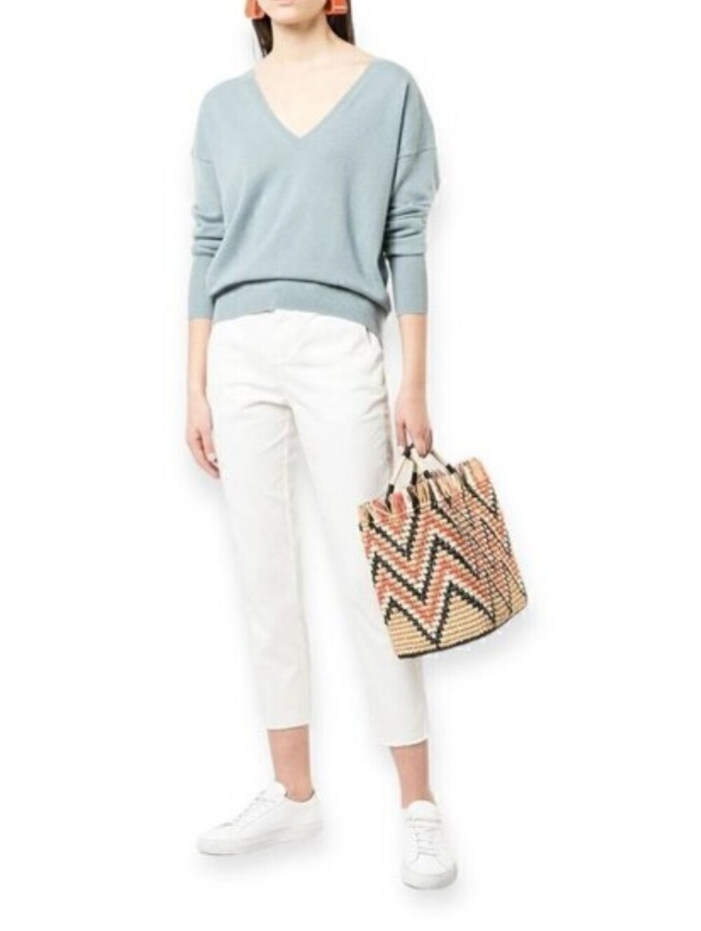 Nili Lotan White Slim Straight Pants White Women's 6 Preppy